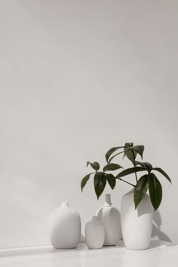 Ceola vaas 18,5 cm, Wit blomus