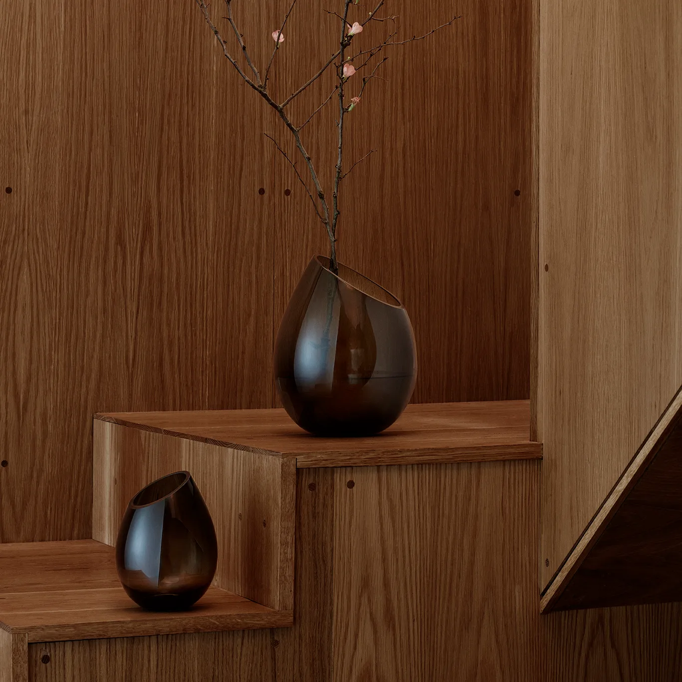 Drop vaas klein, Coffee blomus