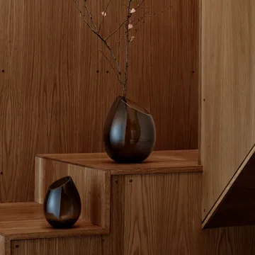 Drop vaas klein - Coffee - blomus