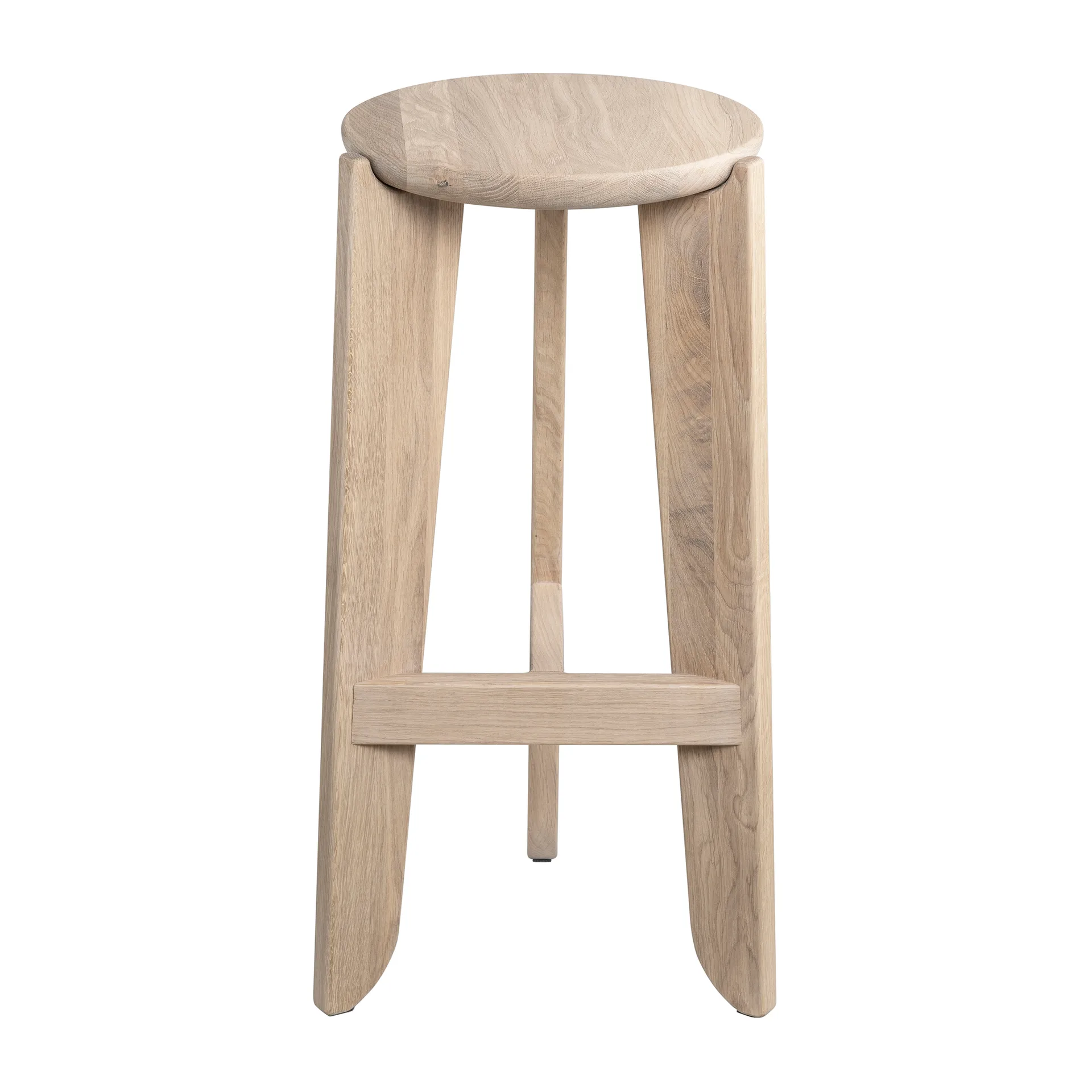 Eli barkruk 75 cm, Eikenhout blomus