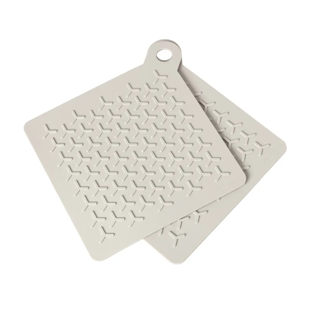Flip pannenlappen 2-pack, Moonbeam (lichtgrijs) blomus
