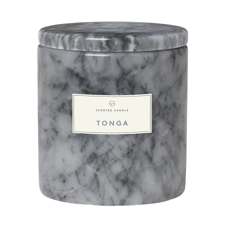 Frable geurkaars marmer Ø10 cm - Sharkskin-tonga - Blomus