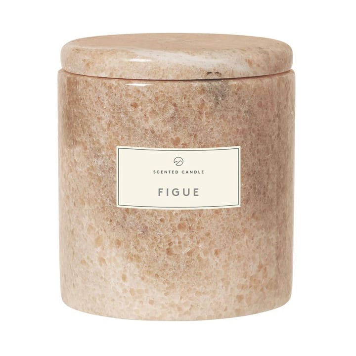 Frable geurkaars marmer Ø7 cm - Indian tan-vijg - Blomus