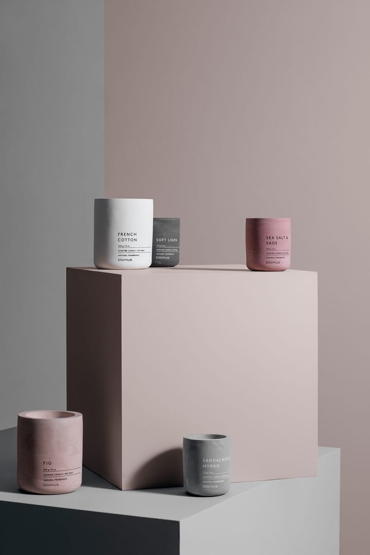 Fraga geurkaars 24 uur, Sea salt & Sage-Withered Rose Blomus