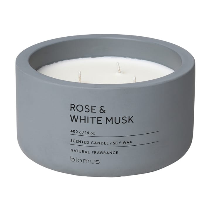 Fraga geurkaars 25 uur - Rose & White Musk-Flintstone - Blomus