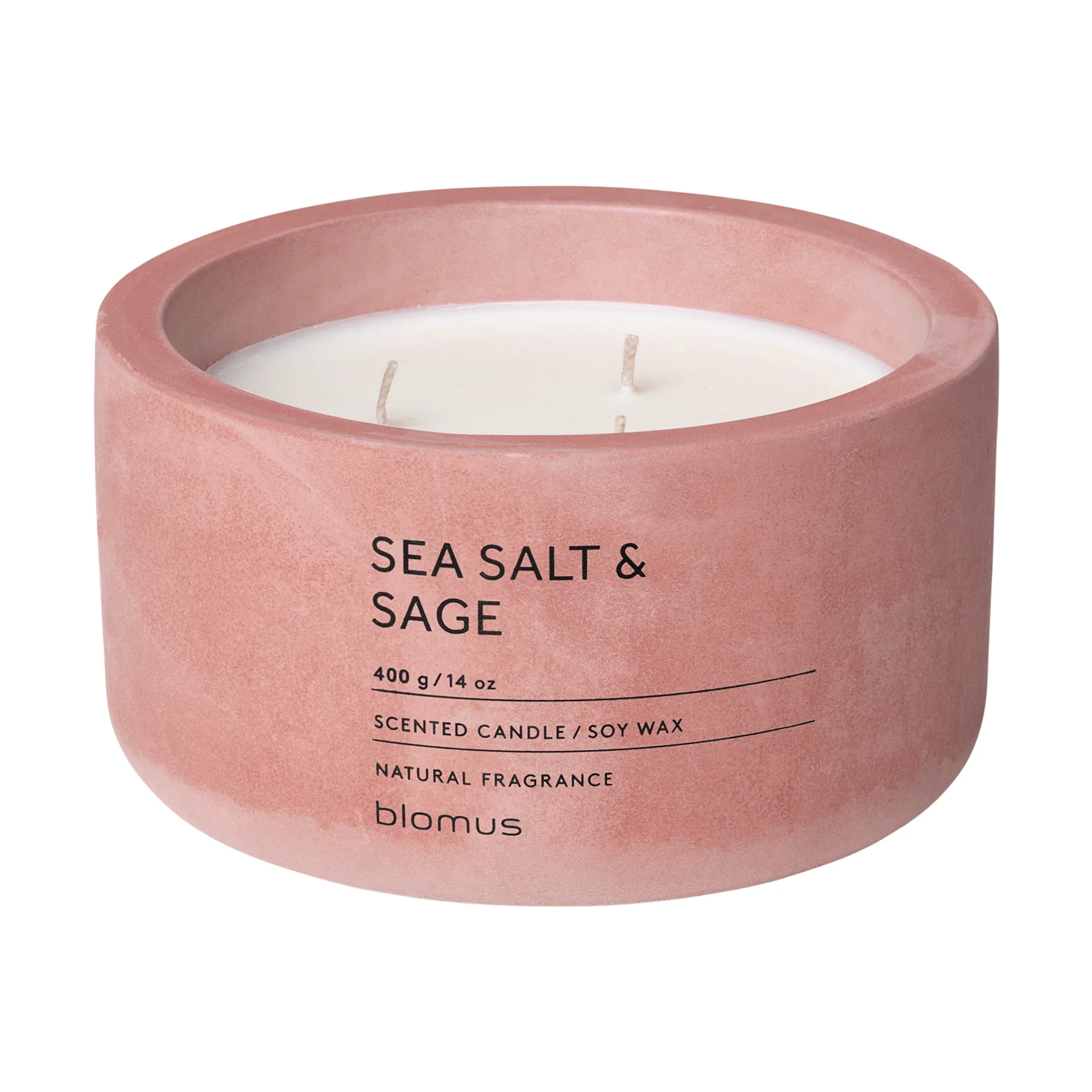 Fraga geurkaars 25 uur, Sea salt & Sage-Withered Rose blomus