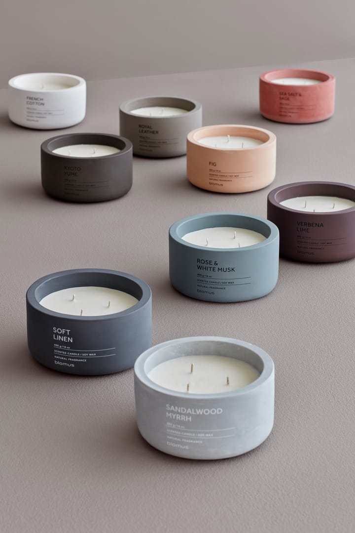 Fraga geurkaars 25 uur, Sea salt & Sage-Withered Rose blomus