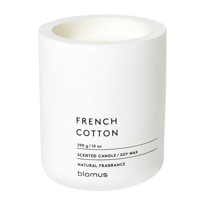 Fraga geurkaars 55 uur - French Cotton-Lily White - Blomus