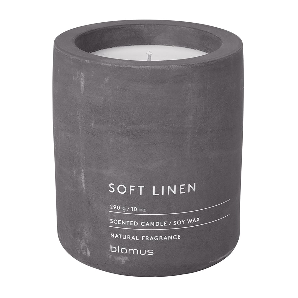 blomus Fraga geurkaars 55 uur Soft Linen-Magnet | Scandinavisch Interieur | Geurkaarsen & aroma diffusers | Grijs
