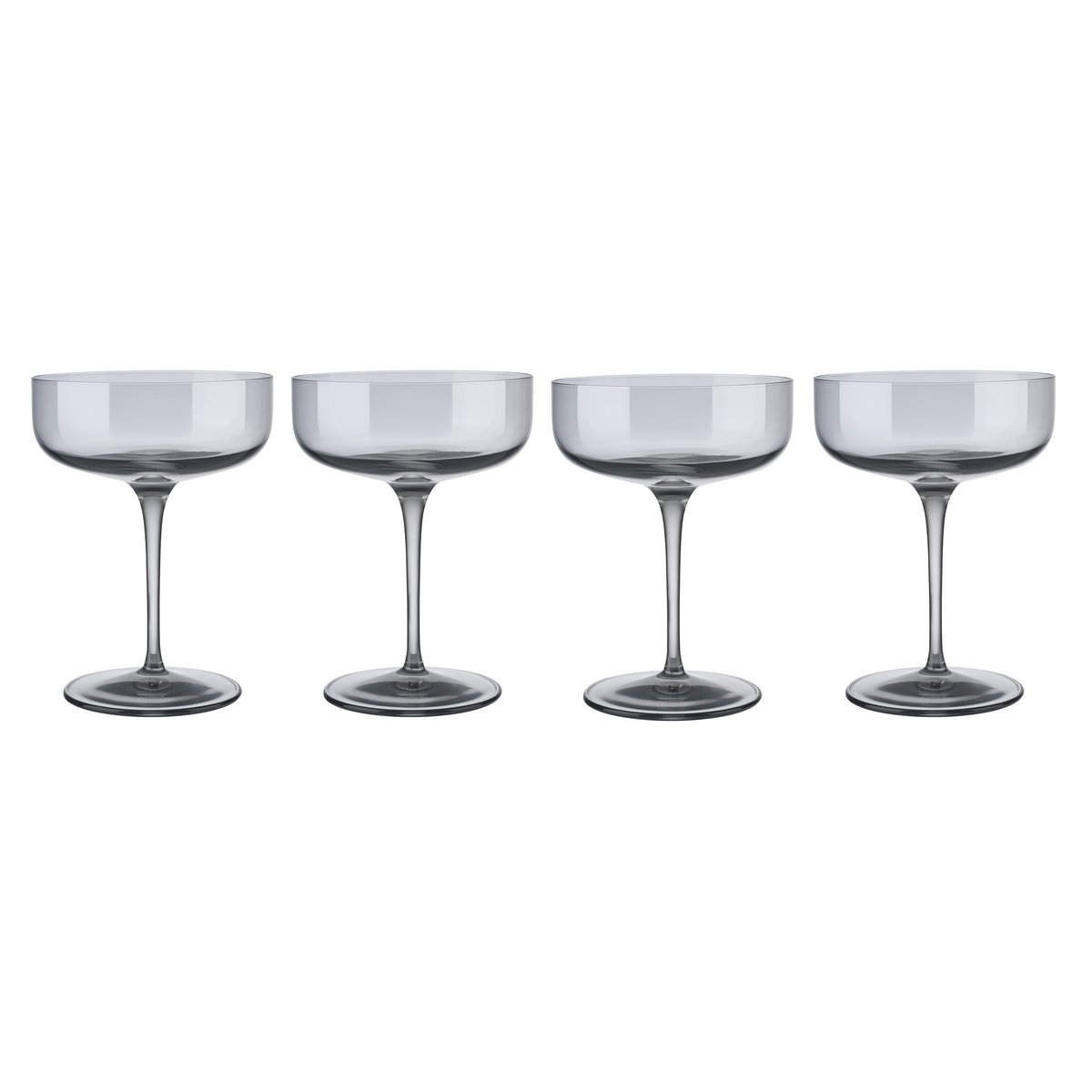 blomus Fuum champagneglas coupe 30 cl 4-pack | Scandinavisch Interieur | Champagneglazen | Grijs