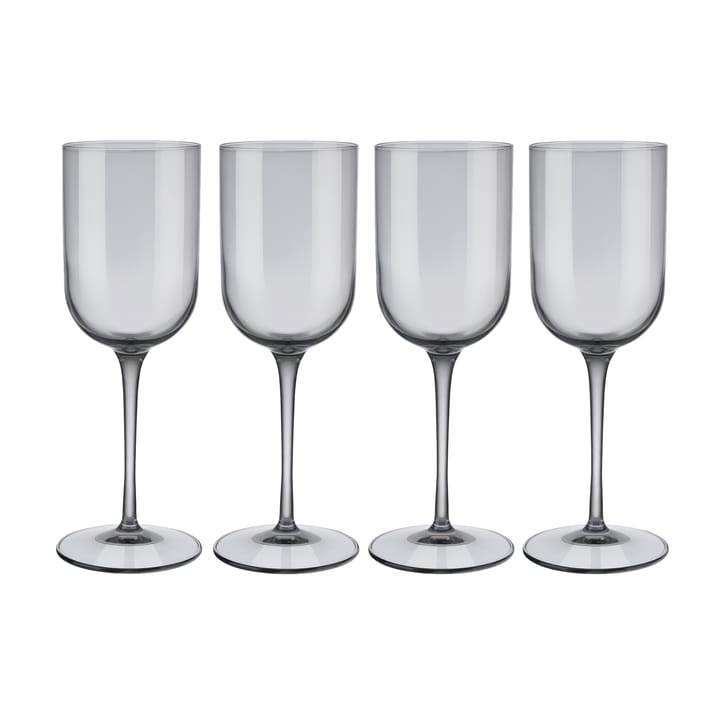 Fuum wittewijnglas 28 cl 4-pack - Smoke - Blomus