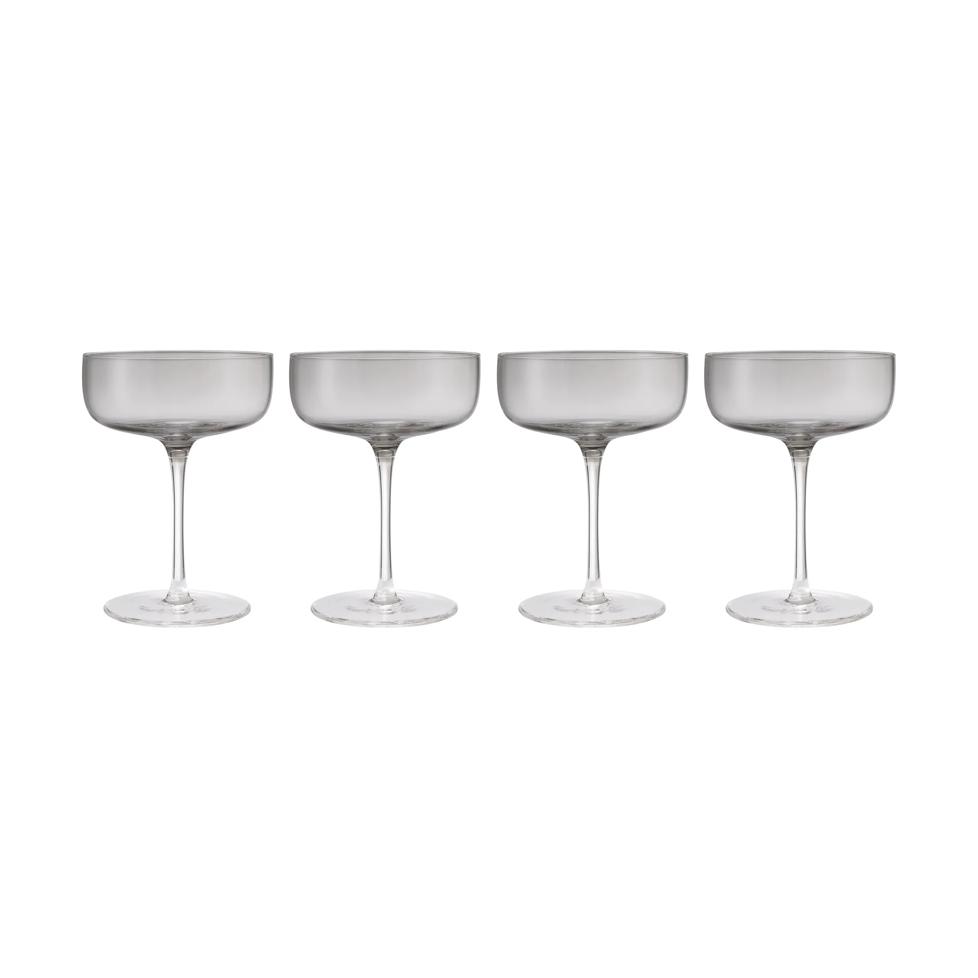 Fuumi champagneglas Coupe 28 cl 4-pack, Smoke-klaar blomus