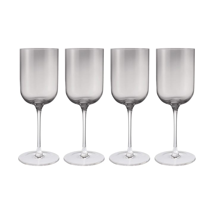 Fuumi rode wijnglazen 40 cl 4-pack - Smoke-klaar - Blomus