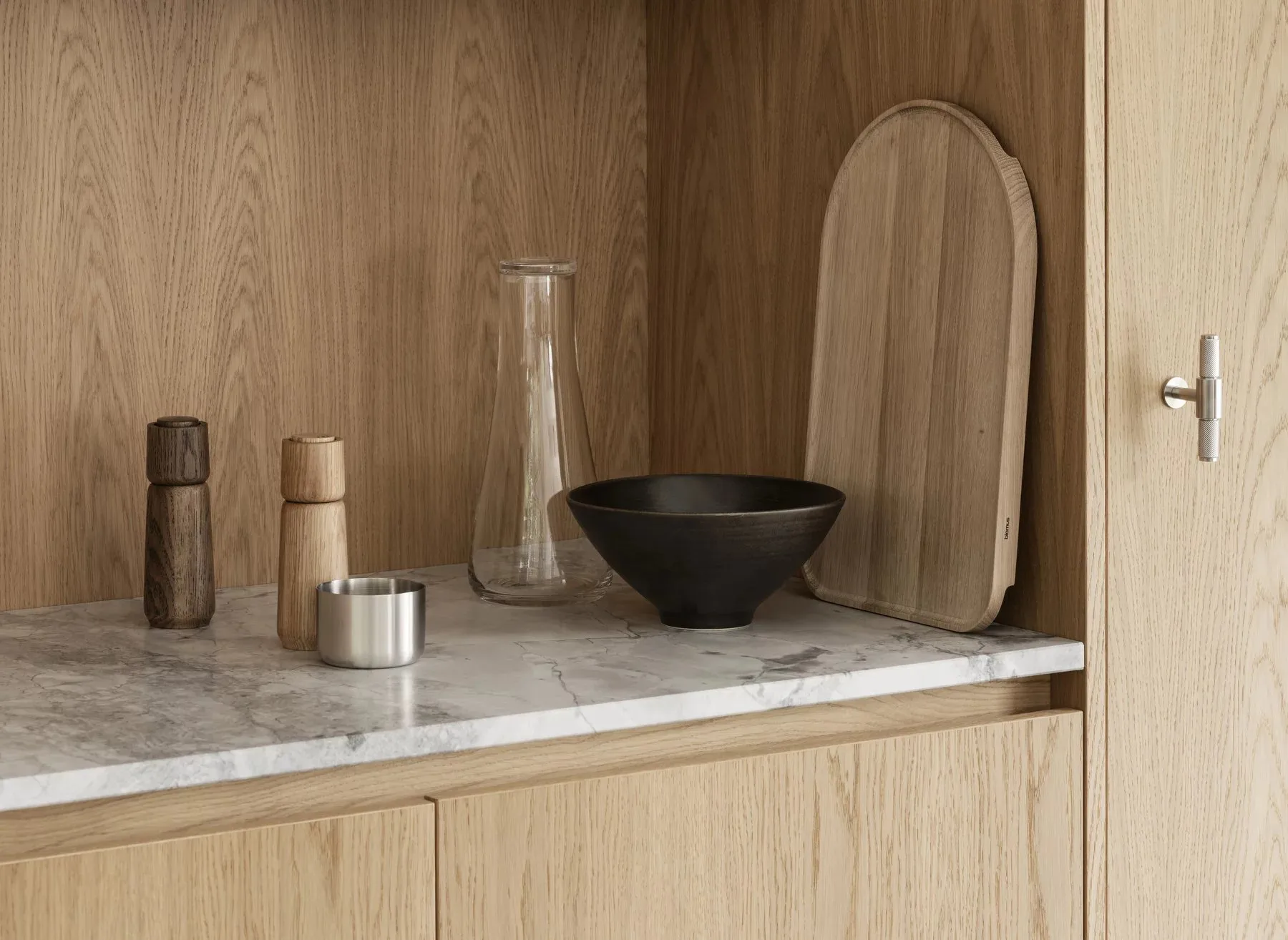 Iris LED-lamp 18 cm, Silver Metal blomus