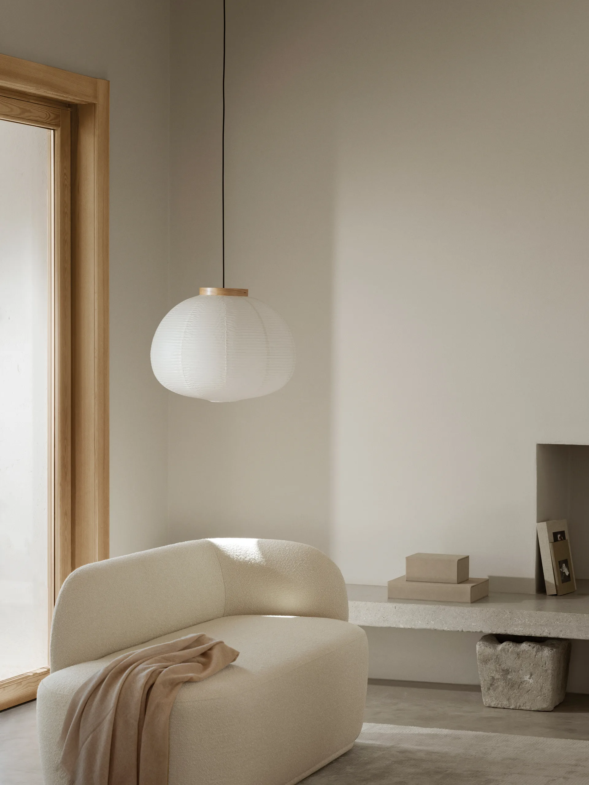 Kami hanglamp, Ek, Ø60 cm blomus