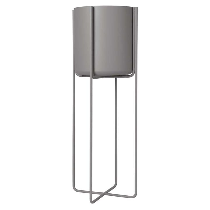 Kena pot op poten M h80,5 cm Ø29 cm - Steel gray (donkergrijs) - Blomus