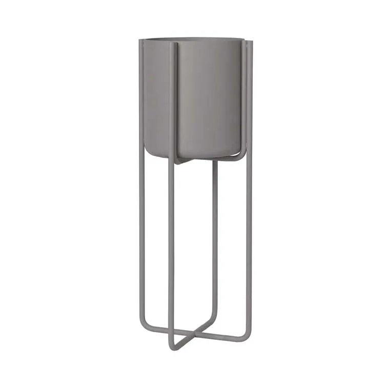 Kena pot op poten S h55 cm Ø22 cm, Steel gray (donkergrijs) blomus
