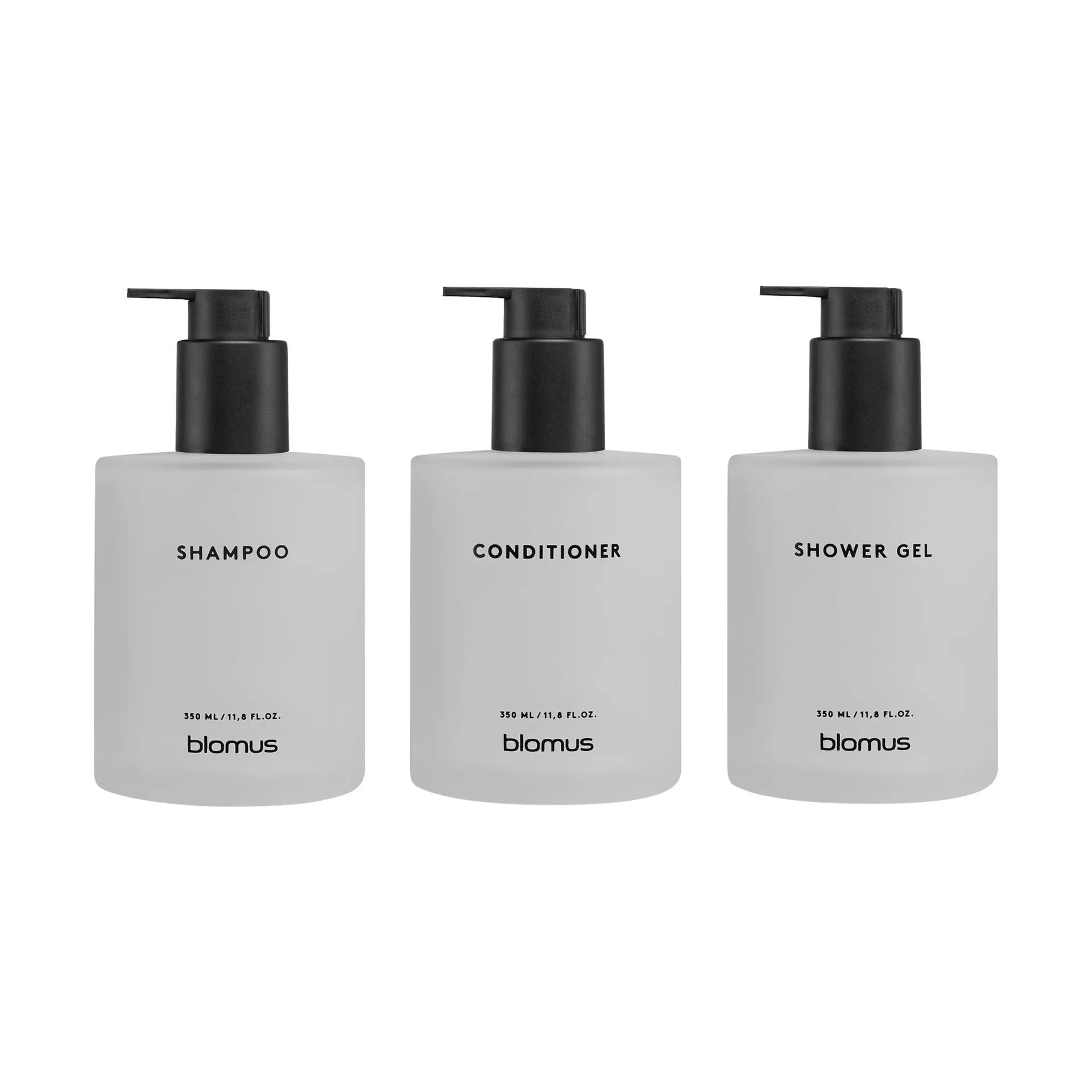 Kirei glasflessen inkl. wandhouder 3-pack, Wit, gelijmd blomus