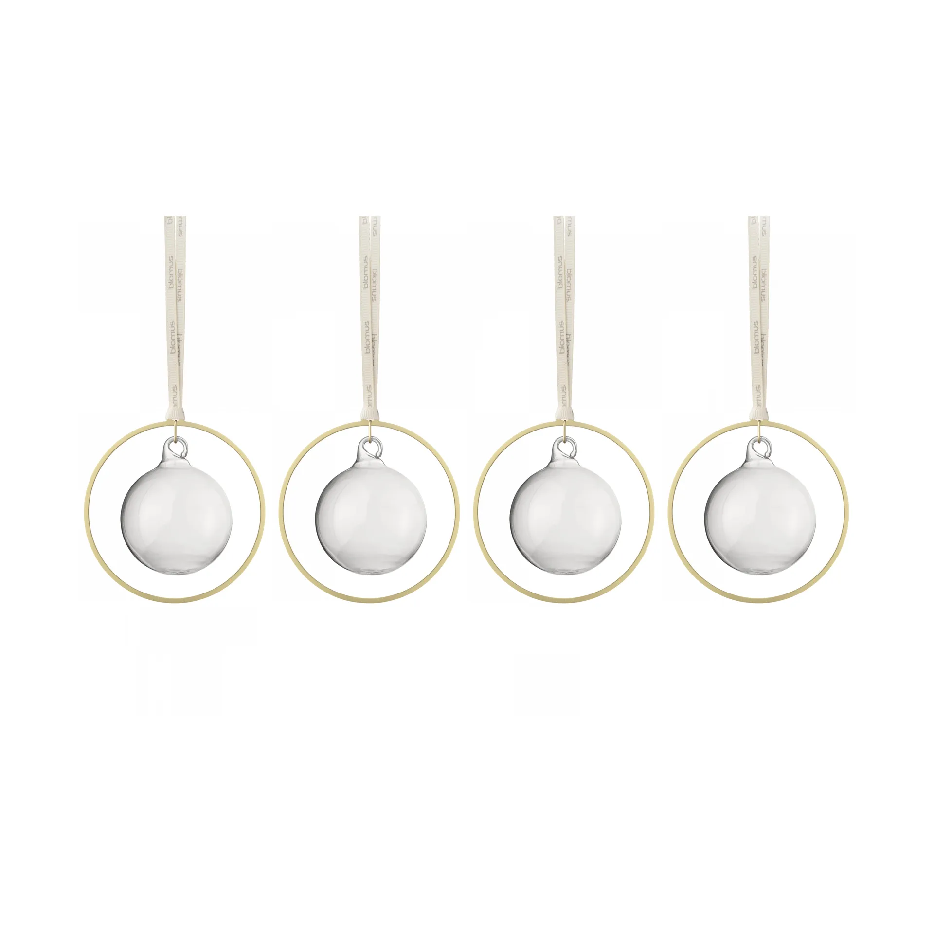 KITAI kerstballen 8,5 cm 4-pack, Clear blomus