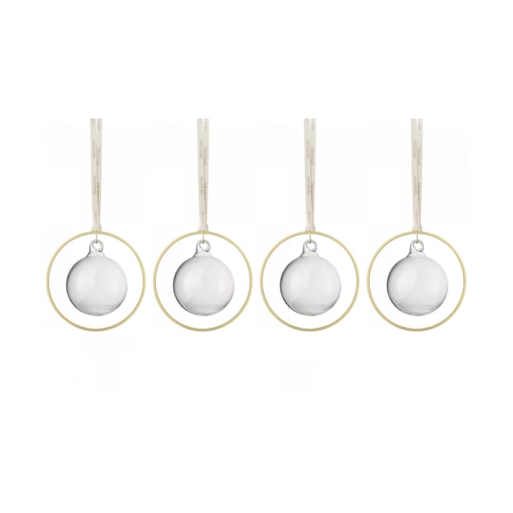 KITAI kerstballen 8,5 cm 4-pack - Clear - Blomus