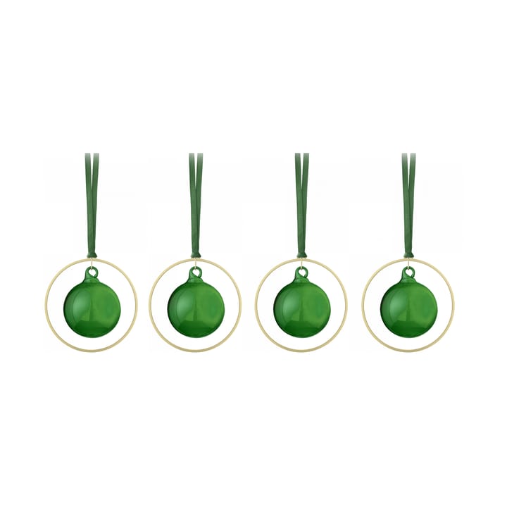 KITAI kerstballen 8,5 cm 4-pack - Duck green - Blomus