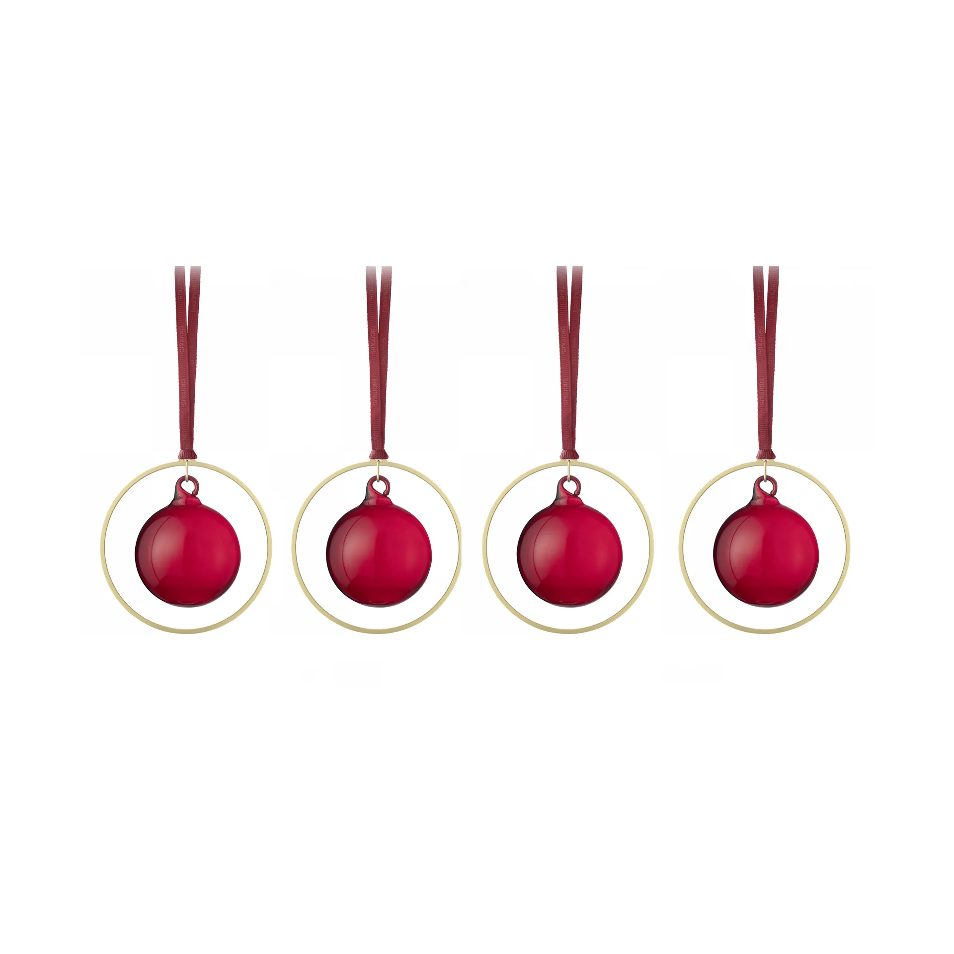 KITAI kerstballen 8,5 cm 4-pack, Port blomus