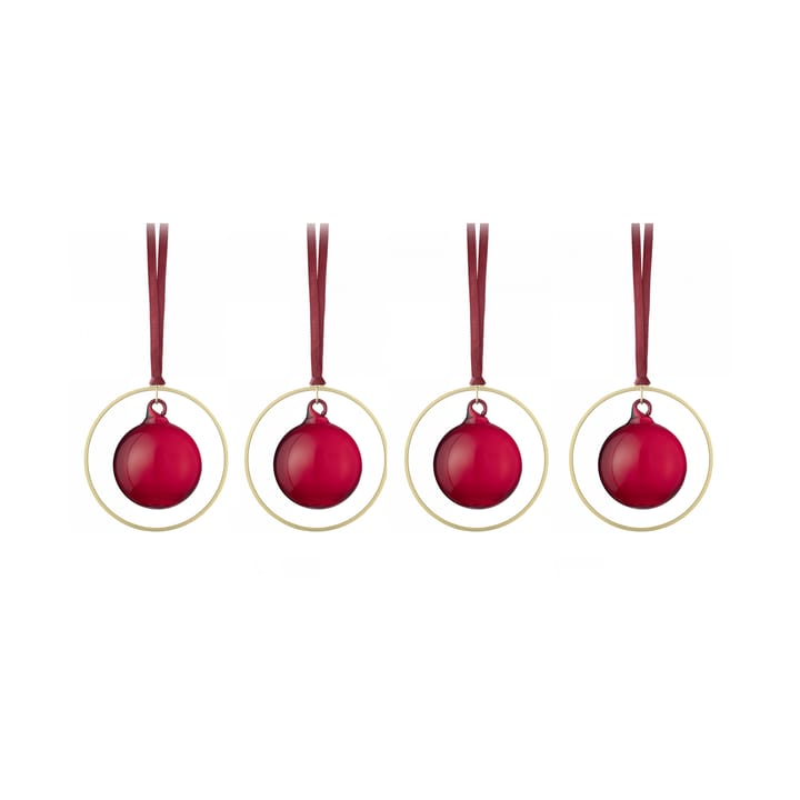 KITAI kerstballen 8,5 cm 4-pack - Port - Blomus