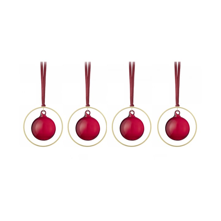 KITAI kerstballen 8,5 cm 4-pack - Port - Blomus