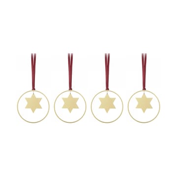 KITAI kersthanger 8,5 cm 4-pack - Stars - blomus