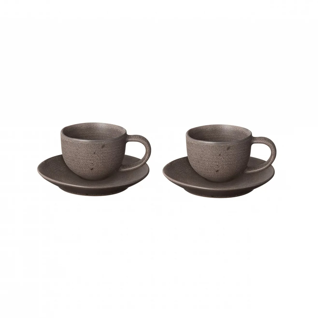 Kumi espressokopje met schotel 6 cl 2-pack, Espresso blomus