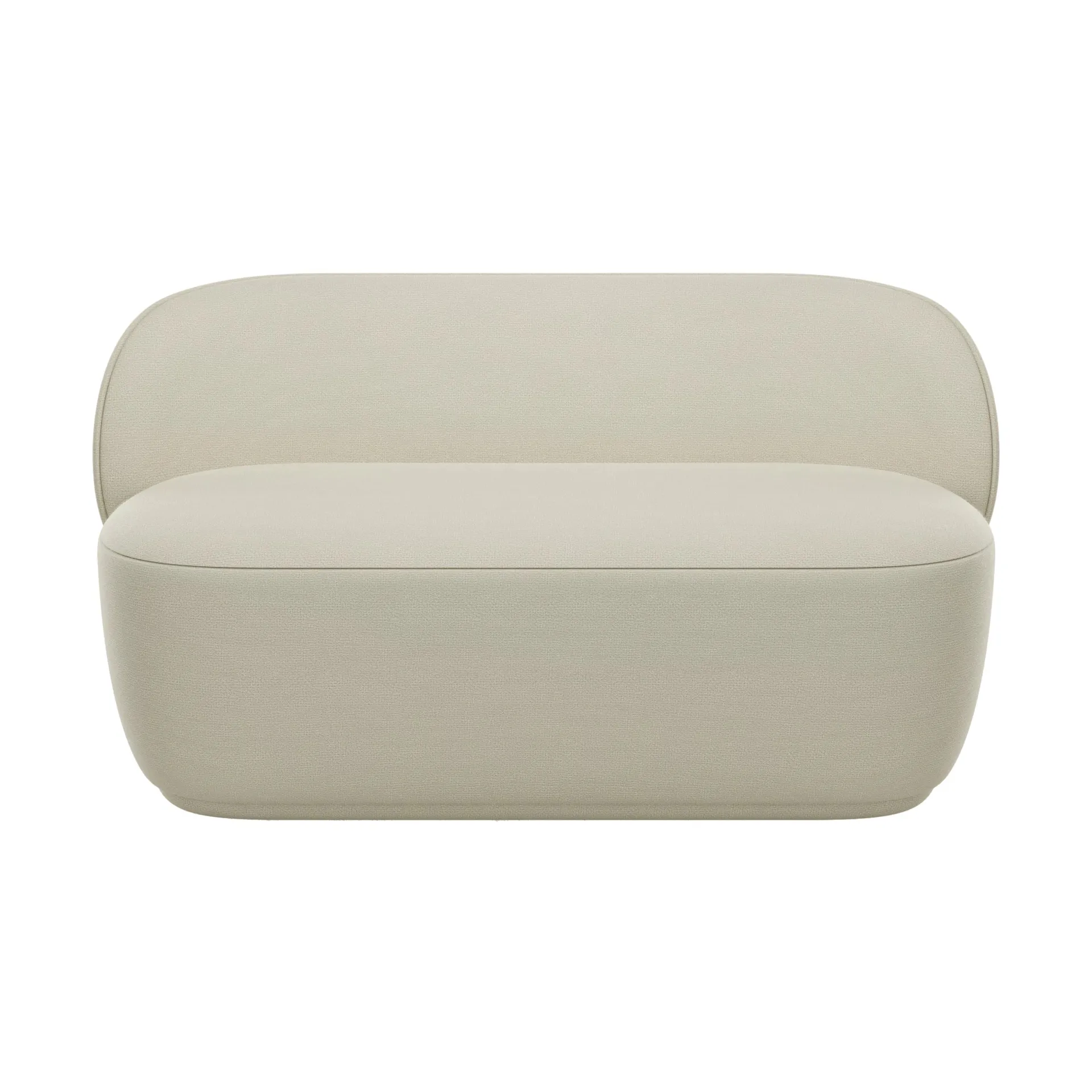 Kuon bank 2-zits, Boucla beige blomus