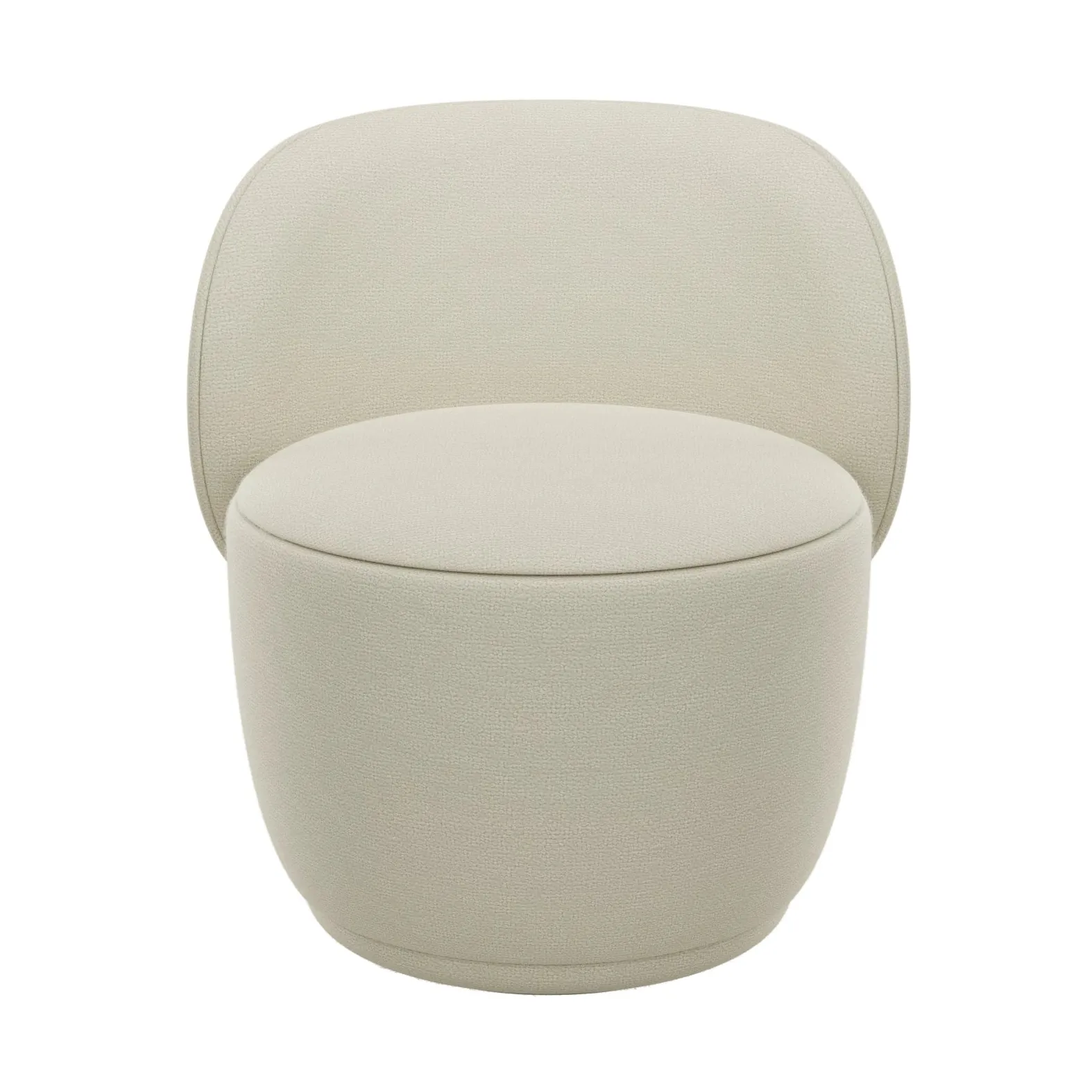 Kuon fauteuil, Boucla beige blomus