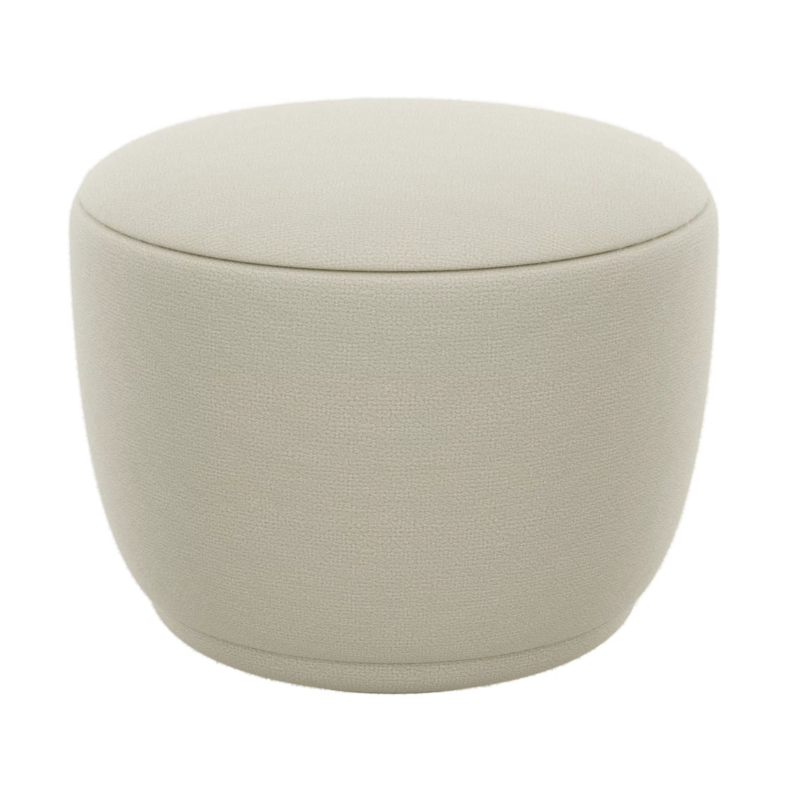 blomus Kuon poef 45xo48 cm Boucla beige | Scandinavisch Interieur | Poefs en hockers | Beige