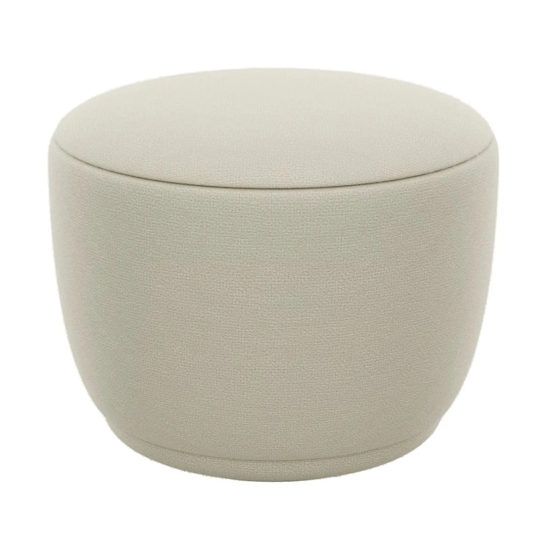 Kuon poef Ø48x45 cm, Boucla beige blomus