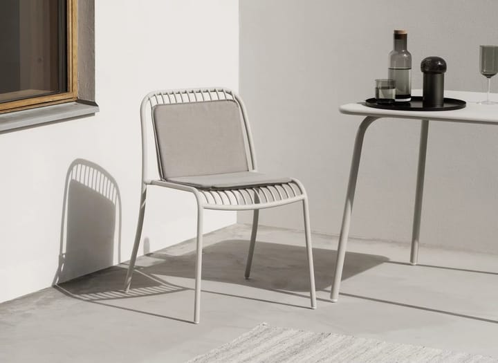 Kussen voor YUA stoel en YUA lounge chair, Melange grey blomus