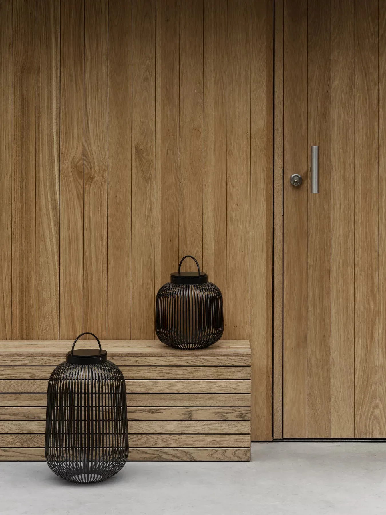 Lito LED-lamp M, Zwart blomus