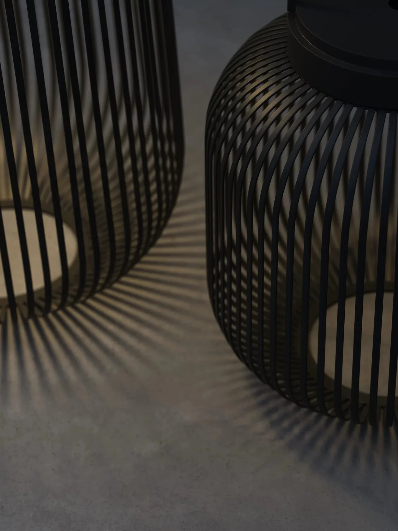 Lito LED-lamp M, Zwart blomus