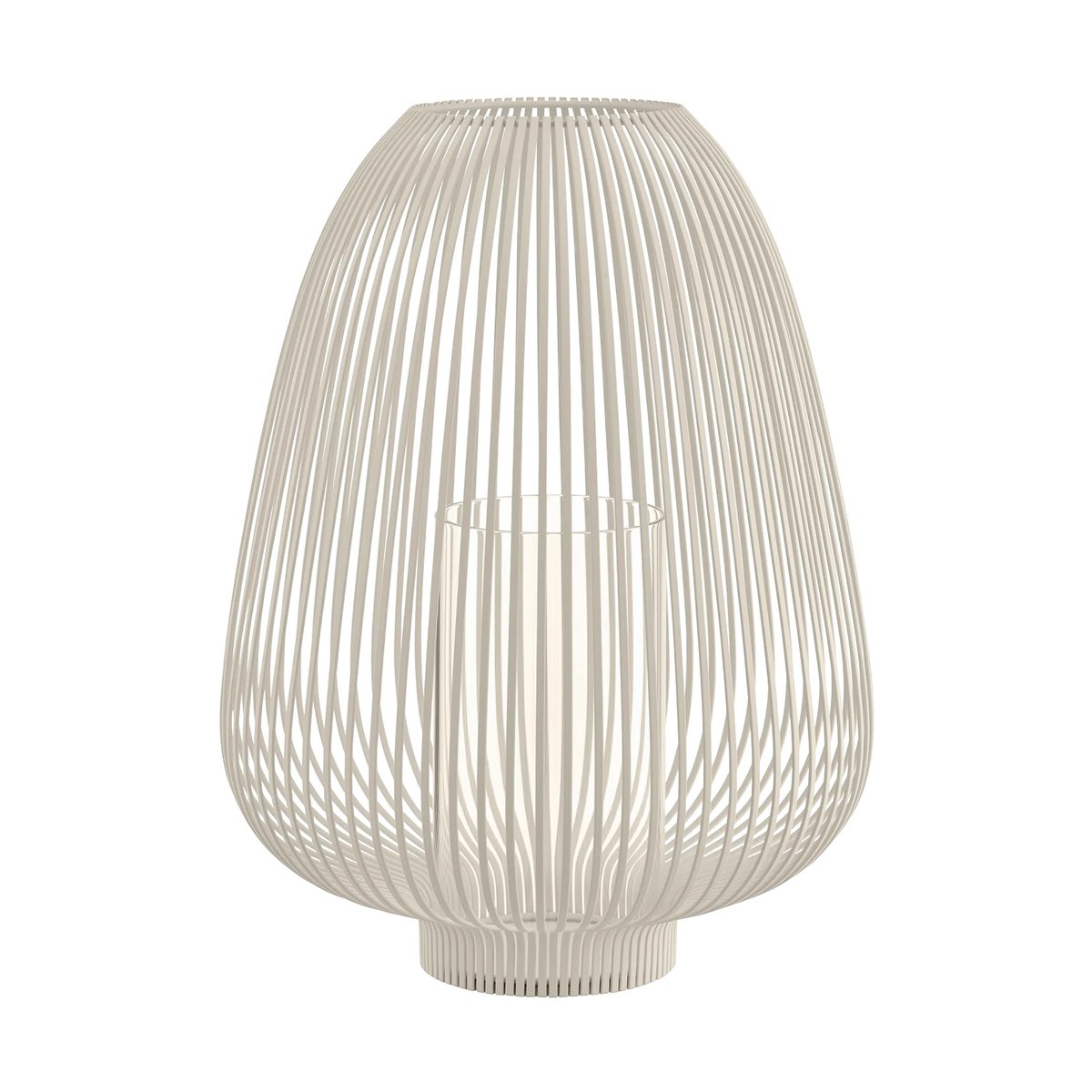 blomus Lyva lantaarn kaarsenhouder L o34 cm Nomad | Scandinavisch Interieur | Kaarsenhouders & kaarsenborden | Beige