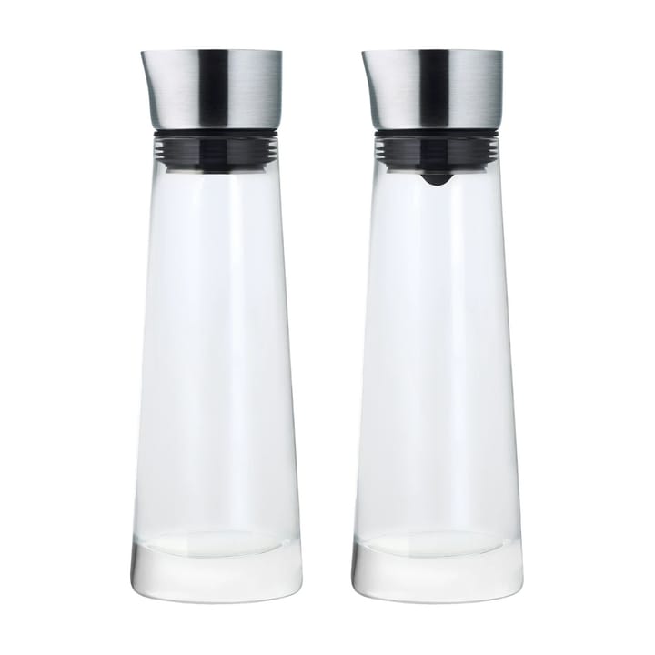 Macchiato set suikerpot en melkkan - Glas-roestvrij staal - Blomus