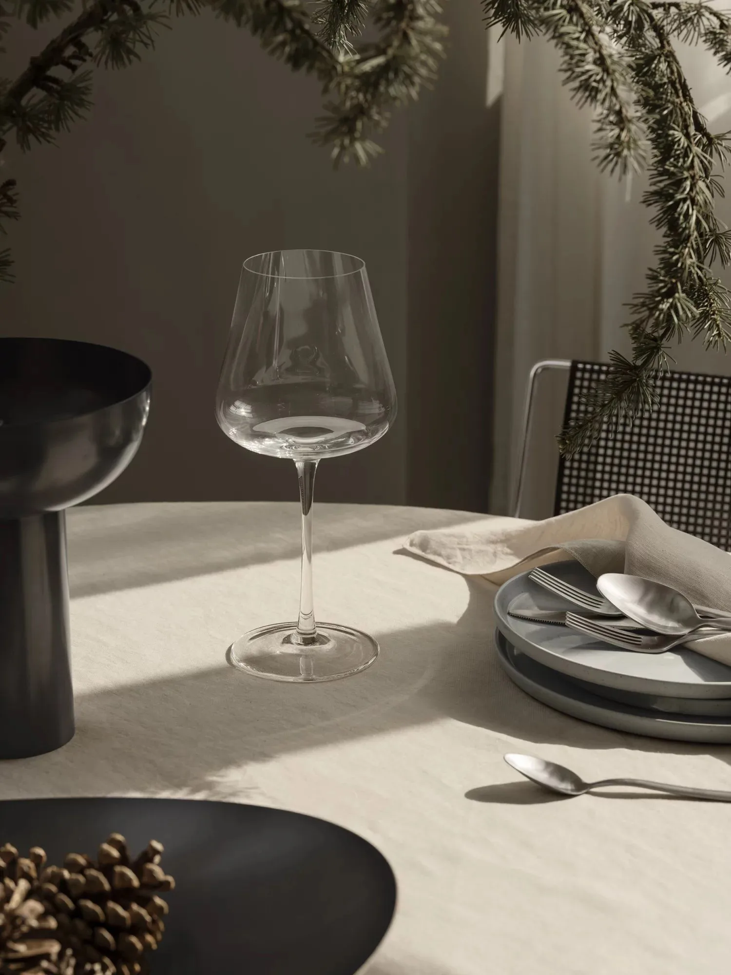 MIYABI hyacintvaas Ø17 cm, Burned metal blomus