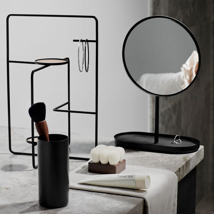 Modo make-upspiegel, Zwart blomus