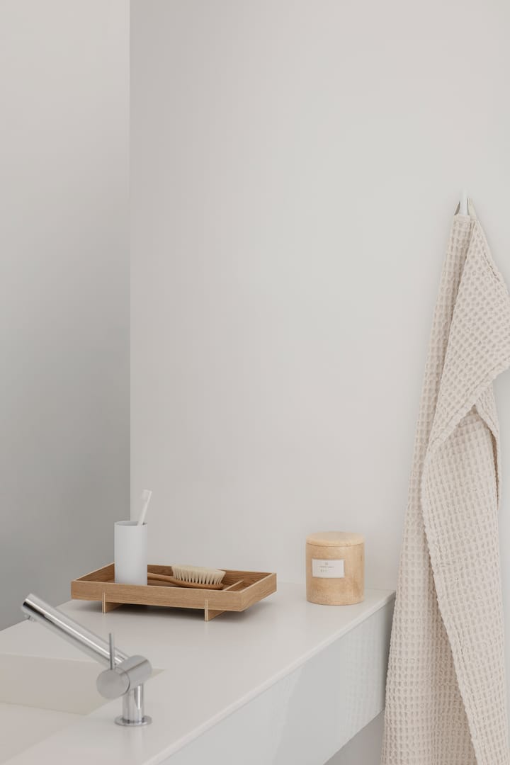 Modo tandenborstelhouder, Wit blomus