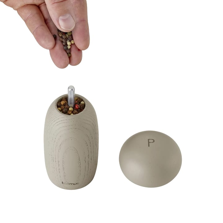 Moli peper- en zoutmolen 13 cm, Moonbeam blomus