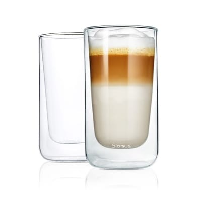 Nero geïsoleerd lattemacchiatoglas, 2 stuks - Transparant - Blomus