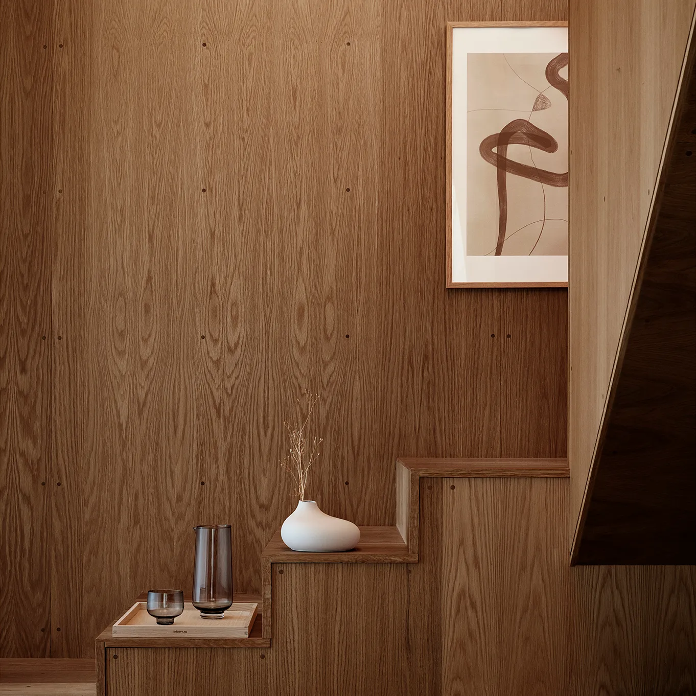 Nona vaas 3-pack, Pewter-micro chip-bark blomus