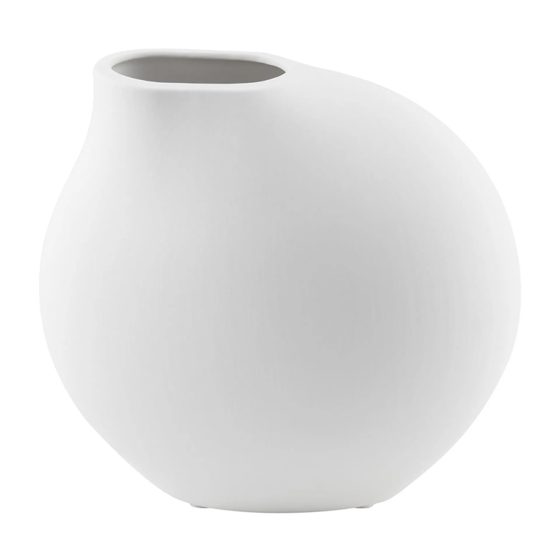Nona vaas vit, 14 cm blomus