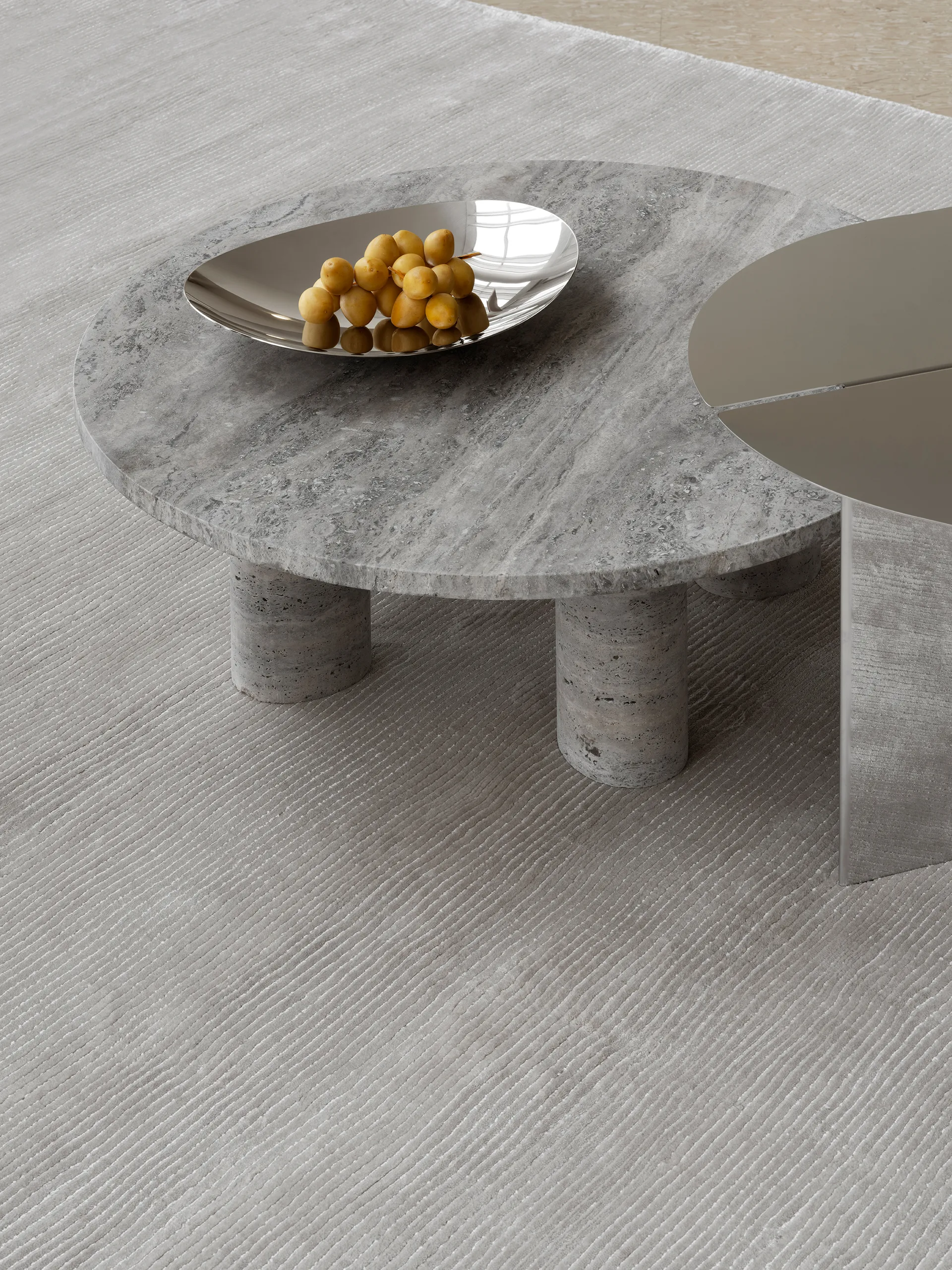 ONDEA schaal S 28,5x34 cm, Gepolijst roestvrij staal blomus