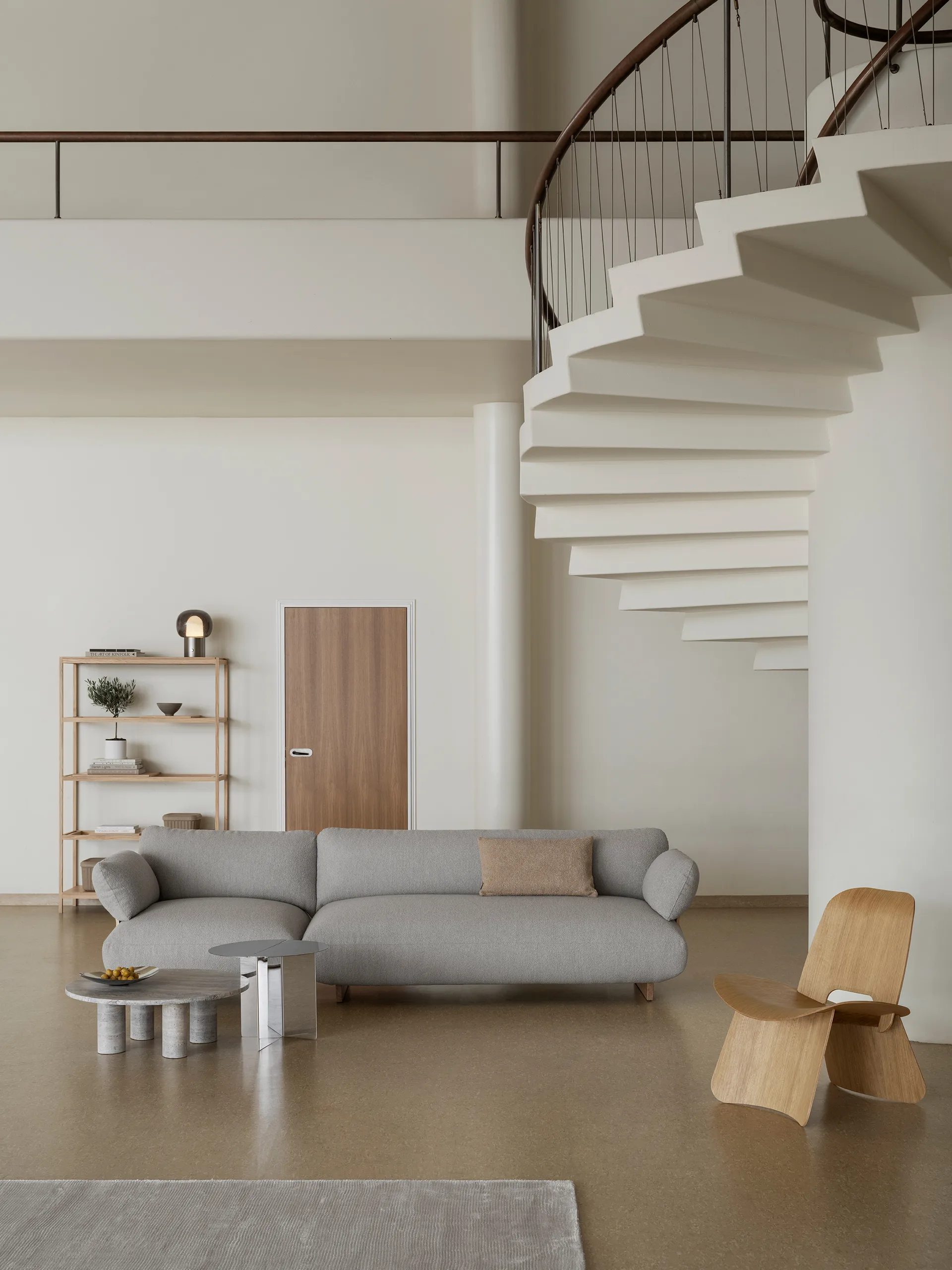 ORU bijzettafel M Ø50 cm, Gepolijst roestvrij staal blomus