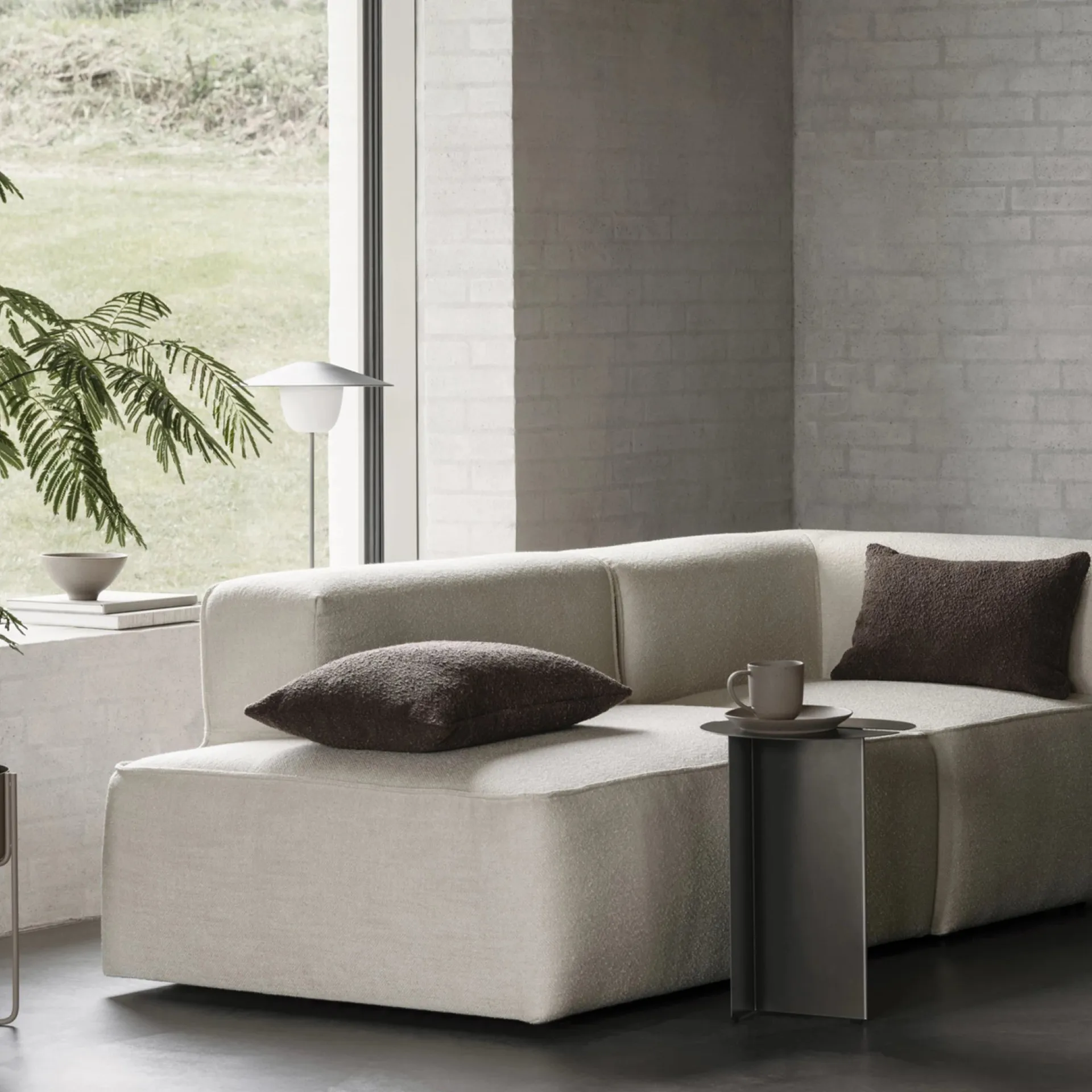 ORU bijzettafel S Ø35 cm, Burned metal blomus