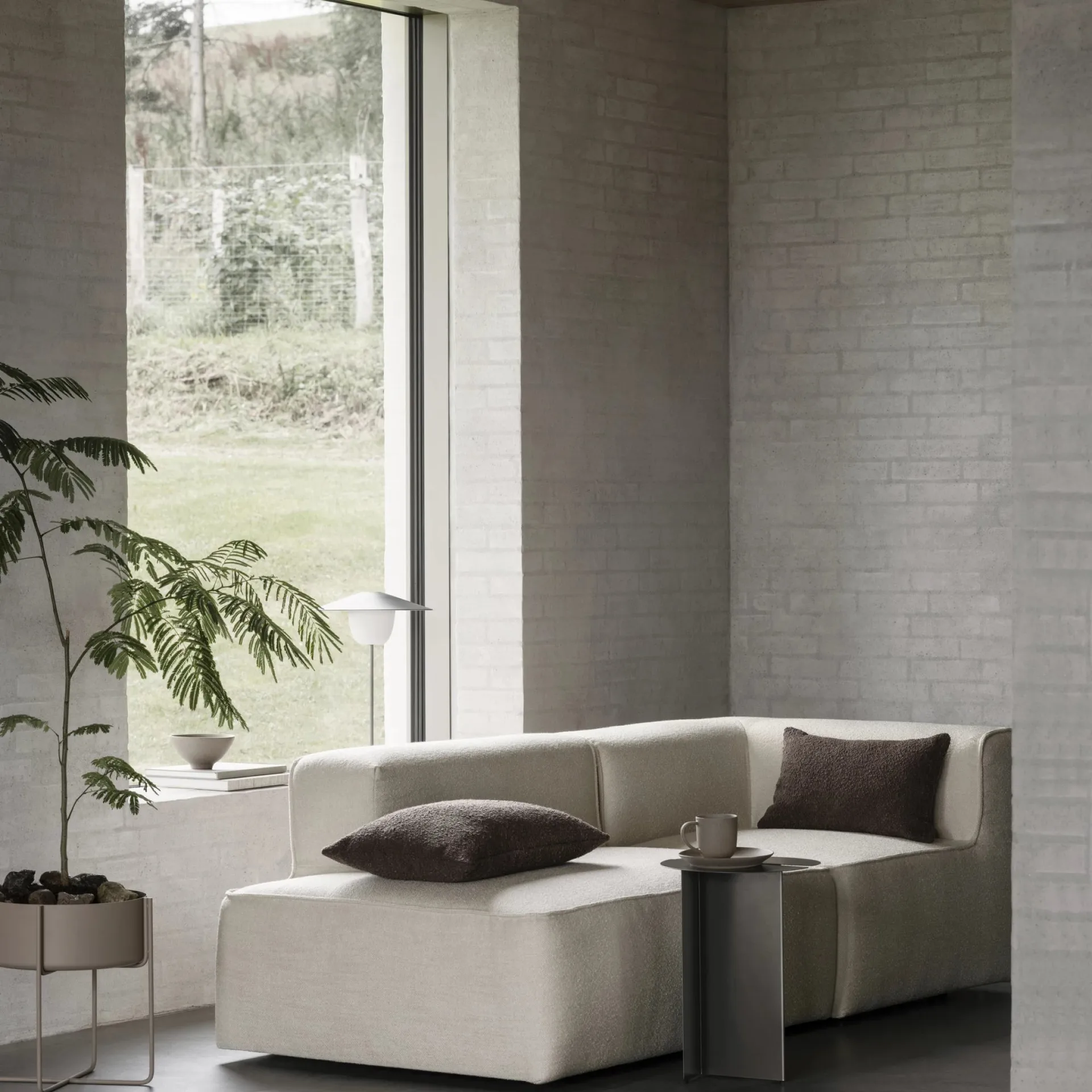 ORU bijzettafel S Ø35 cm, Burned metal blomus